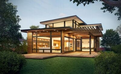 Nhà lắp ghép 2 tầng là một dạng kiến trúc hiện đại đa dạng kiểu dáng