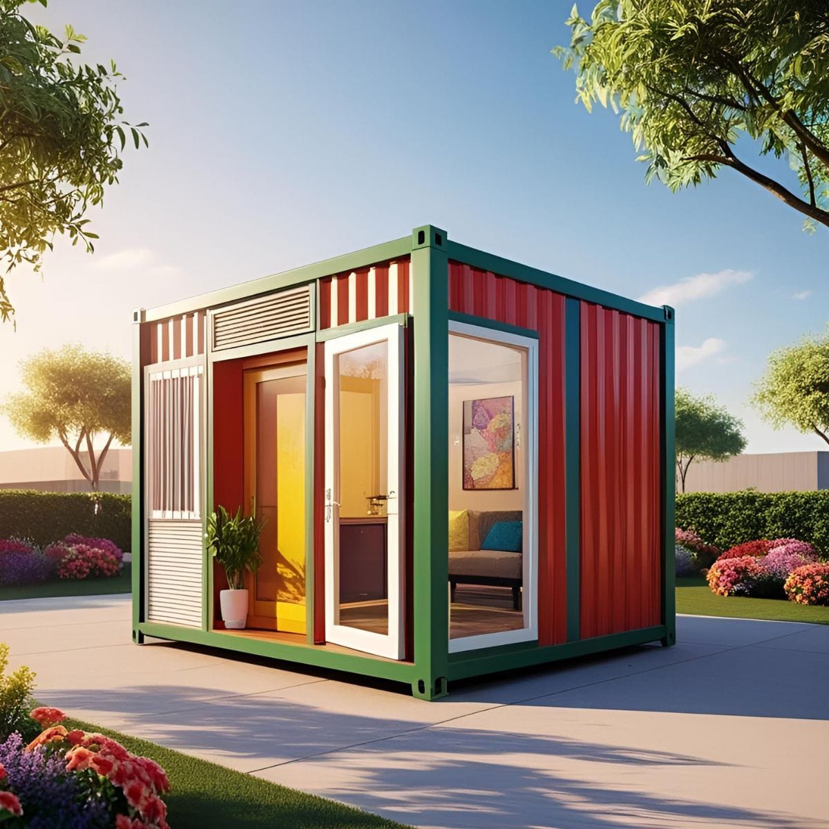 Nhà container văn phòng 10 feet | Giá Từ 35 Triệu Mẫu Nhà container văn phòng 10 feet