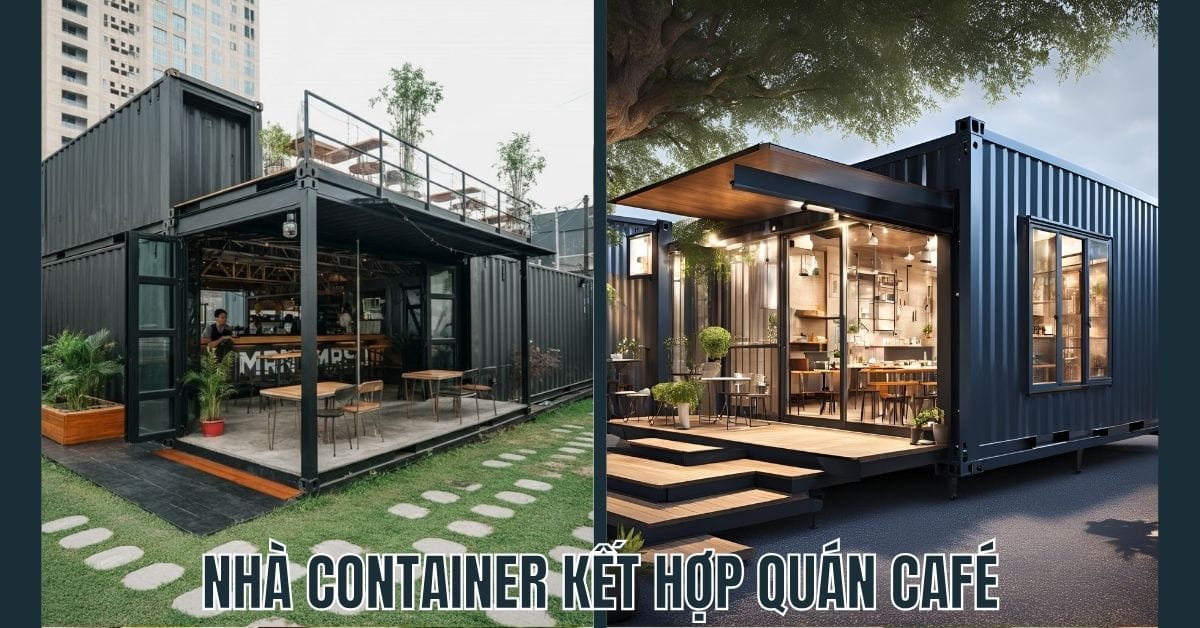 Top 15 Mẫu Nhà Container Đẹp Nhất 2025 - Thiết Kế Hiện Đại Nha container ket hop quan cafe 1