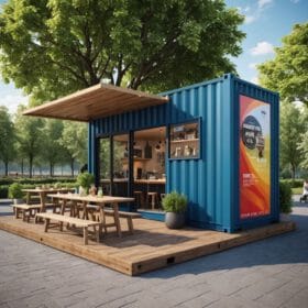 container cafe 20feet phong cach than thien moi truong 1