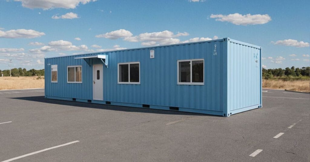 Nhà container văn phòng 40 feet | Giá Từ 129 Triệu container van phong 40 feet mau xanh duong 2